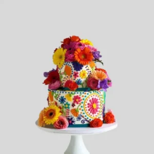 A flowery cake