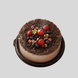 Fresh Berries Round Chocolate Cake